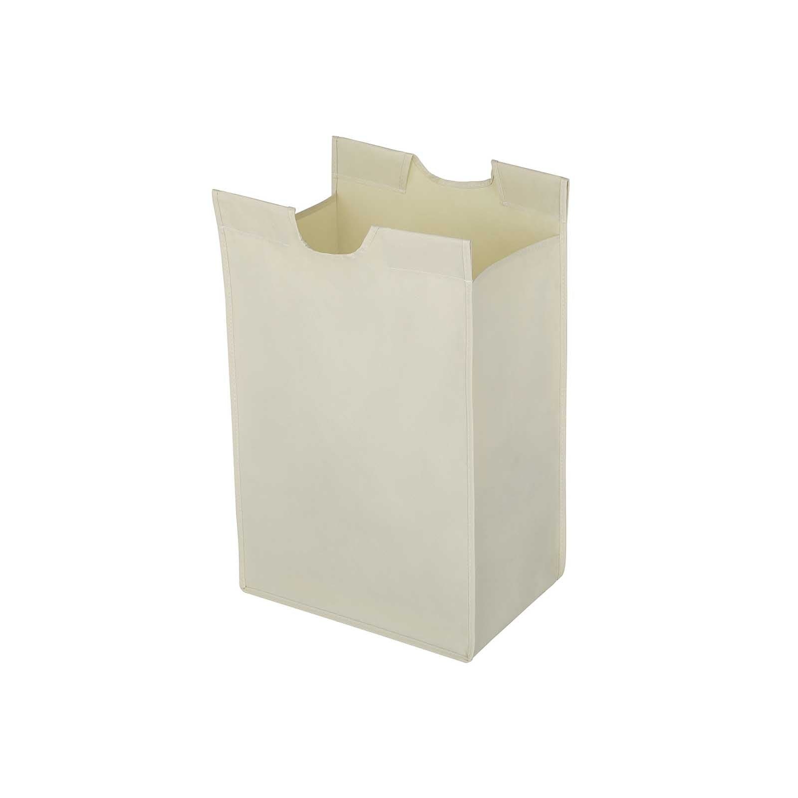 Wasmand – wassorteerder – 3 vakken – uitneembare zakken – beige